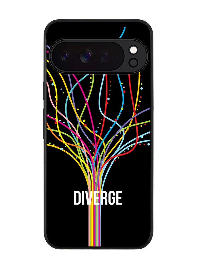Stylizedd For Google Pixel 10 Pro XL Case,Slim fit Camera Protection, Shockproof Thin Phone cover  - Diverge (Black) - Image 1